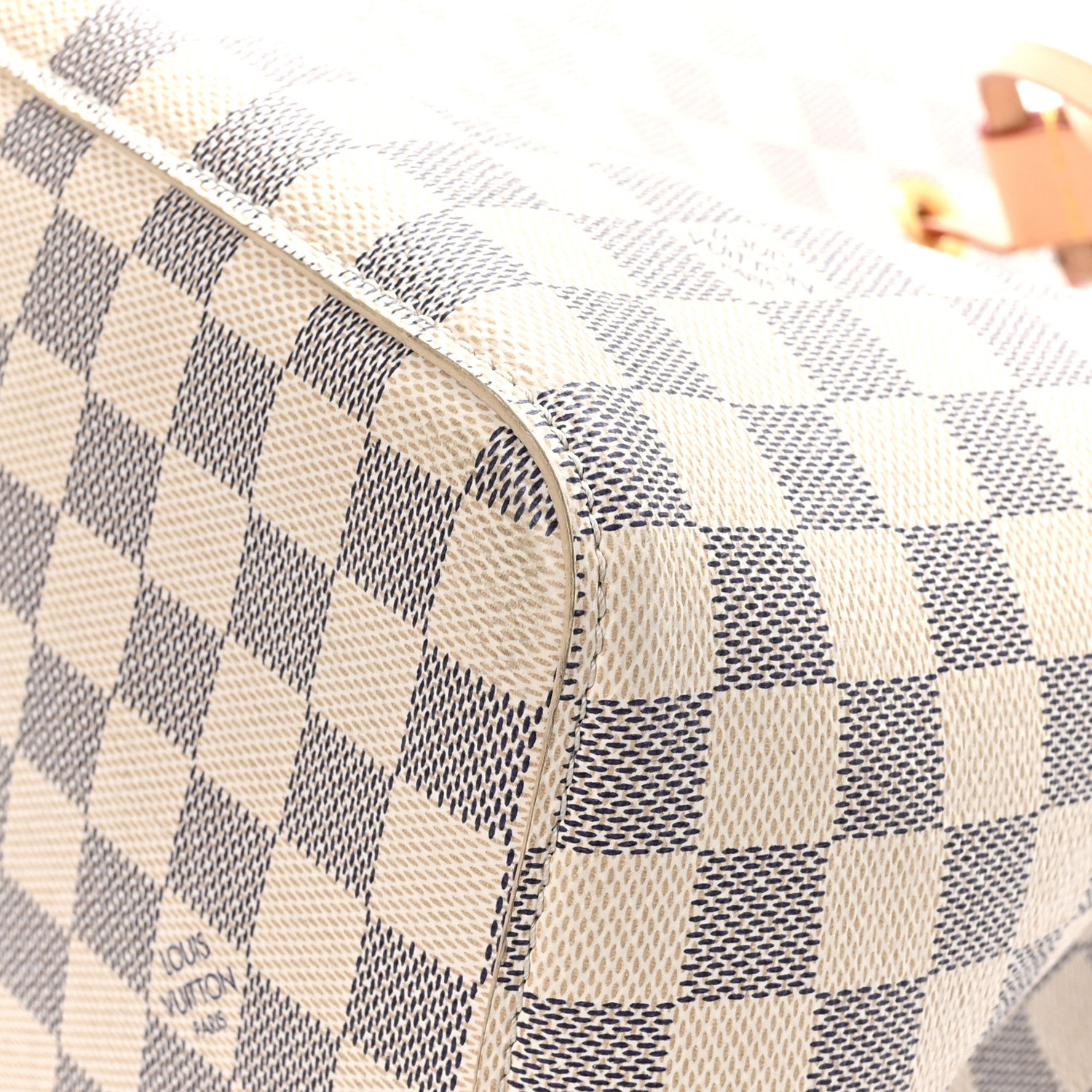 Louis Vuitton Damier Azur Braided Neonoe BB Pink 10 of 12