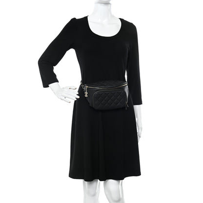 Chanel Caviar Quilted Business Affinity Waist Belt Bag Black 2 of 10