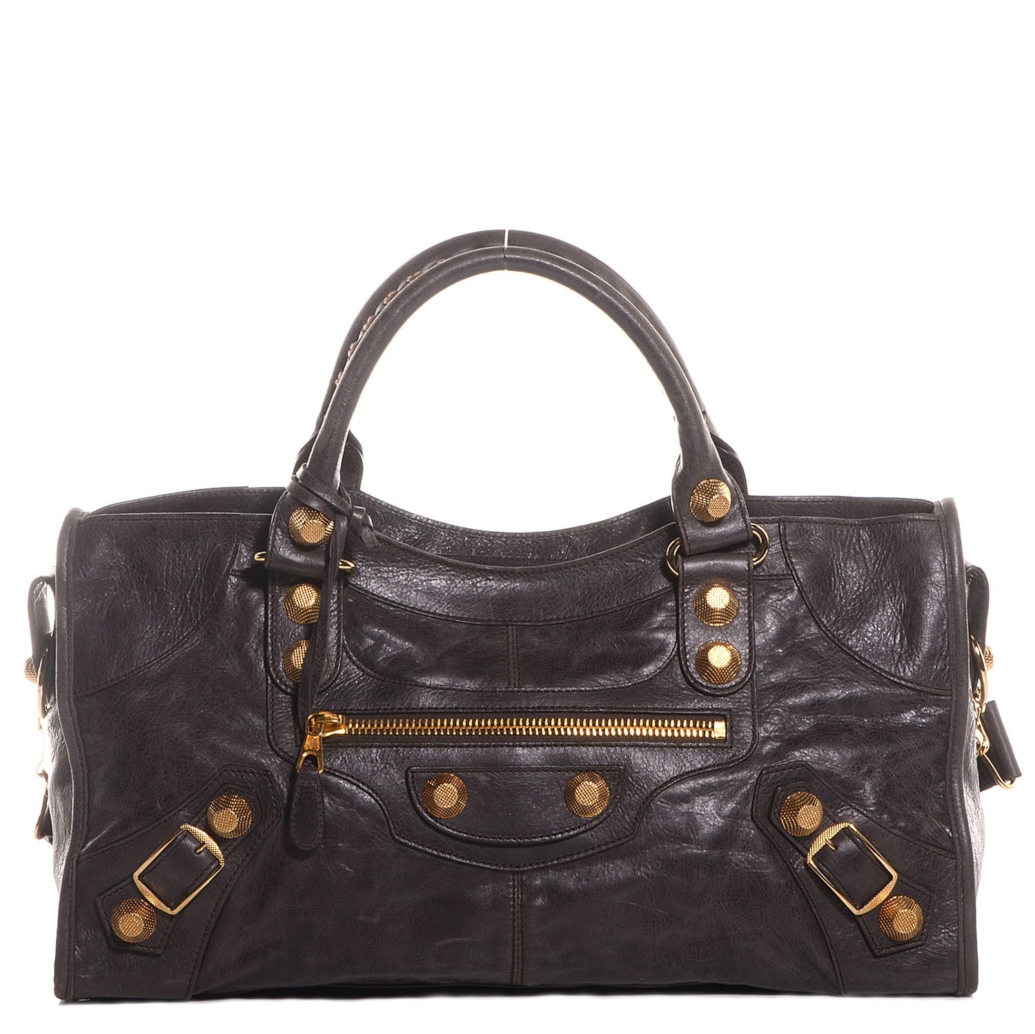 Balenciaga Agneau Giant 21 Gold Hardware Part Time Charbon 1 of 16