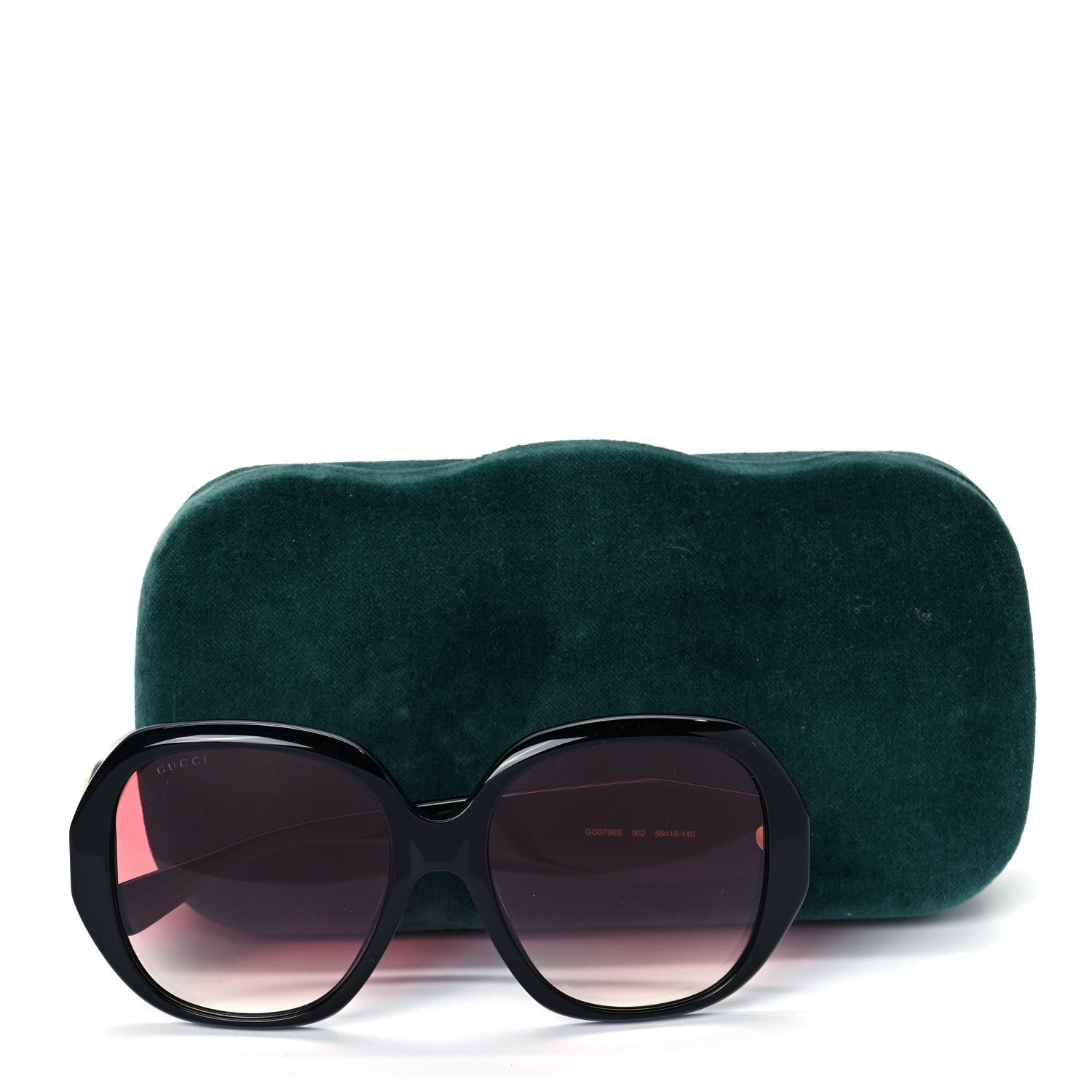 Gucci Acetate Round Frame Sunglasses GG0796S Black 8 of 8