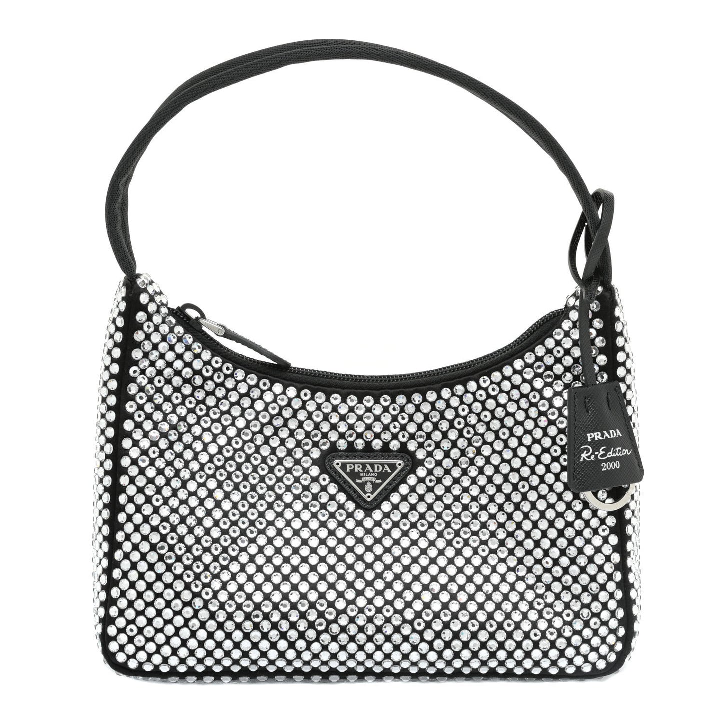 Satin Crystal Mini Re-Edition 2000 Bag Cristal