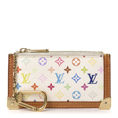 Louis Vuitton Monogram Multicolor Key Pouch White 1 of 6
