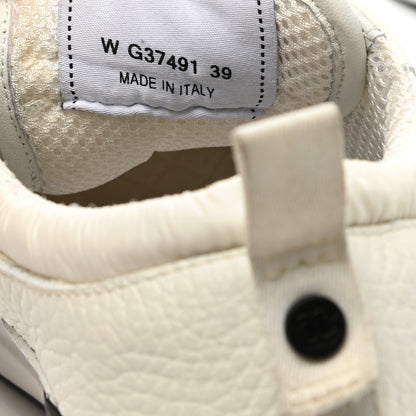 Chanel Calfskin Mesh Lycra Suede Womens Logo Sneakers 39 White 7 of 15