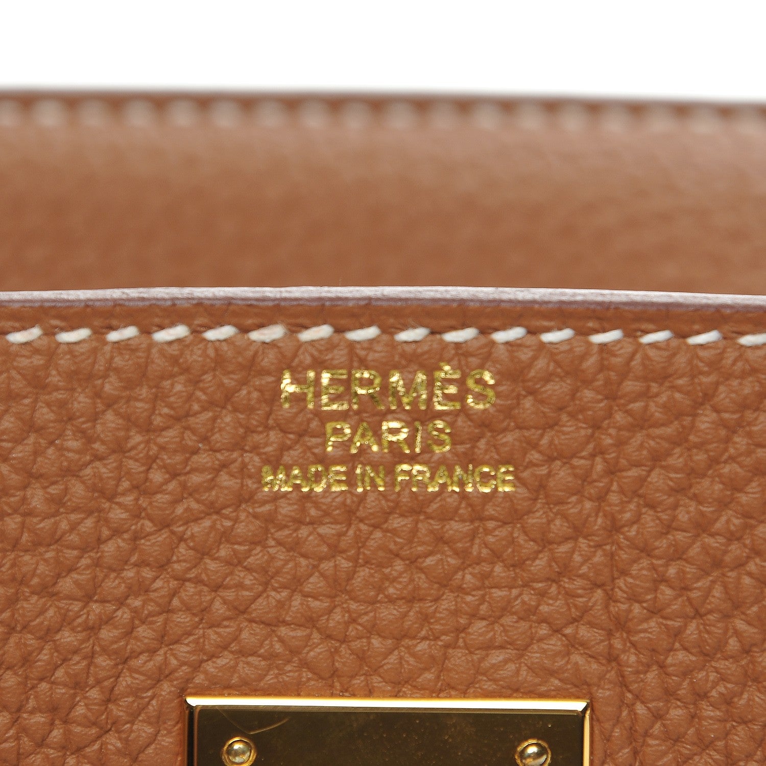 Hermes Togo Birkin 30 Gold 9 of 11
