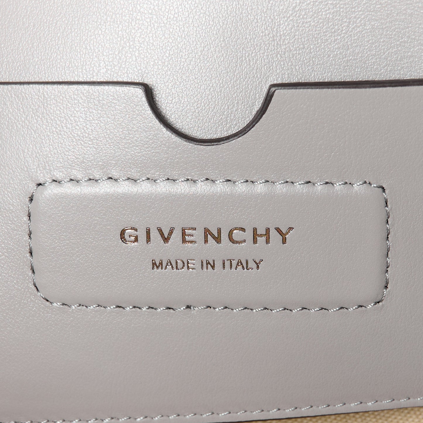 Calfskin Small Soft Antigona Pearl Grey