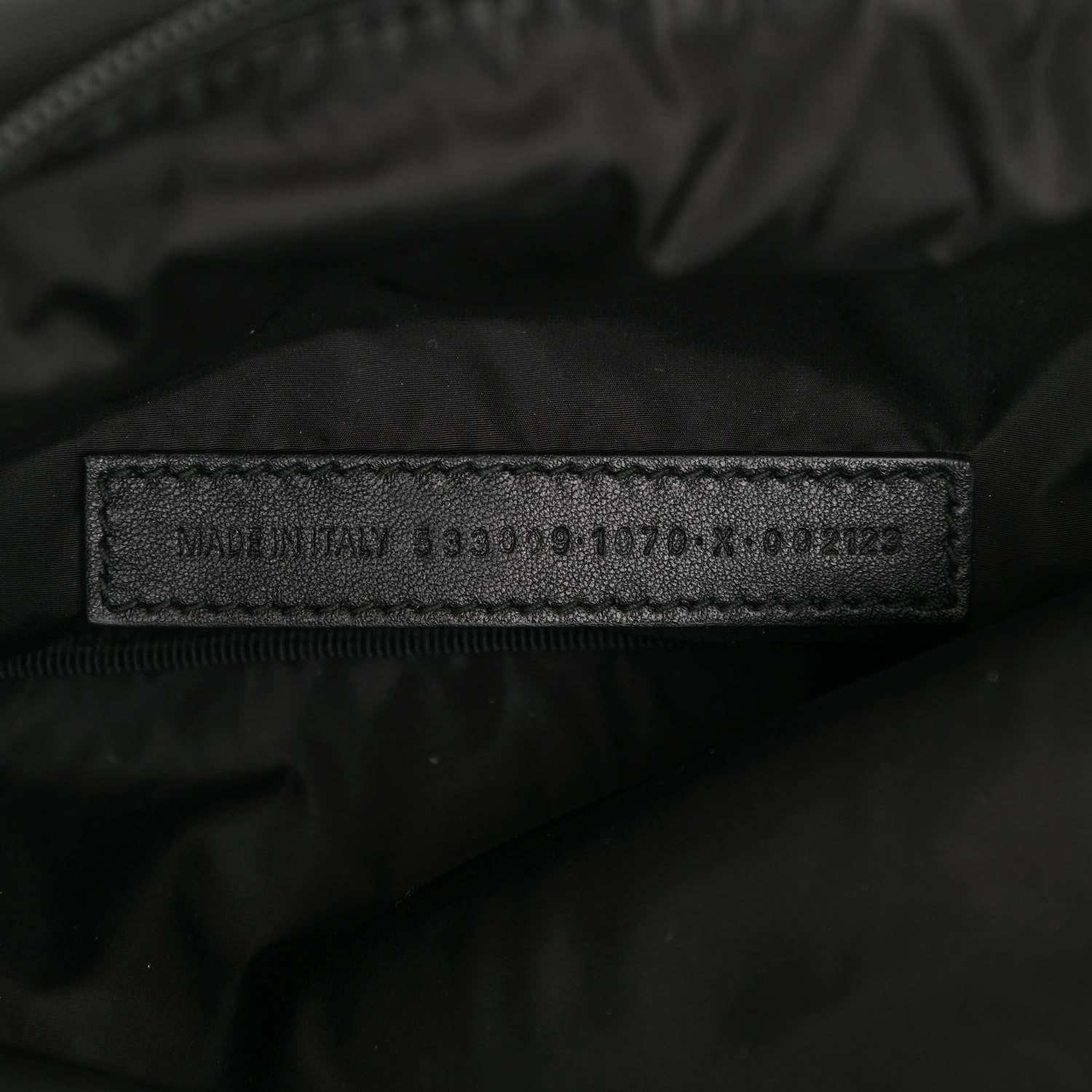 Balenciaga Textured Sport Nylon Logo Embroidered Wheel Beltpack Black 7 of 8