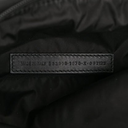 Balenciaga Textured Sport Nylon Logo Embroidered Wheel Beltpack Black 7 of 8