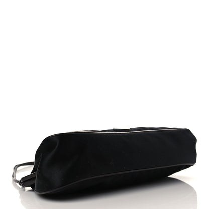 Prada Satin Raso Shoulder Bag Black 3 of 9