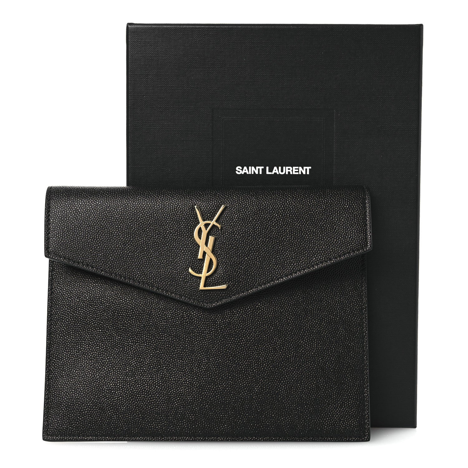 Saint Laurent Grain De Poudre Uptown Baby Pouch Black 10 of 10