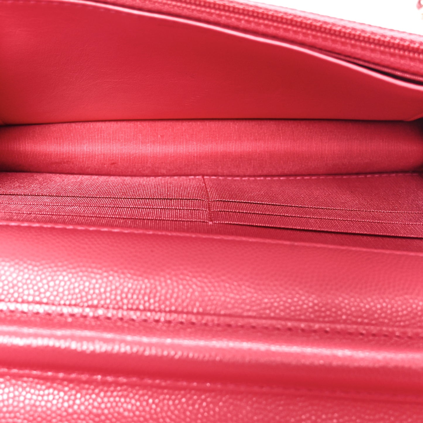 Caviar Quilted French New Wave Chain CC Wallet On Chain WOC Pink