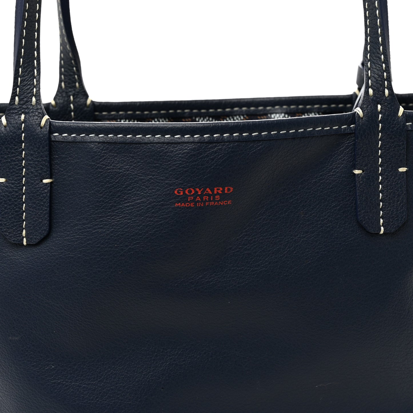 Goyardine Reversible Mini Anjou Navy