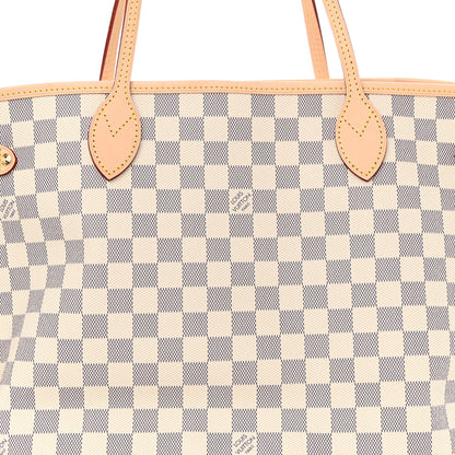 Louis Vuitton Damier Azur Neo Neverfull MM Rose Ballerine 8 of 10