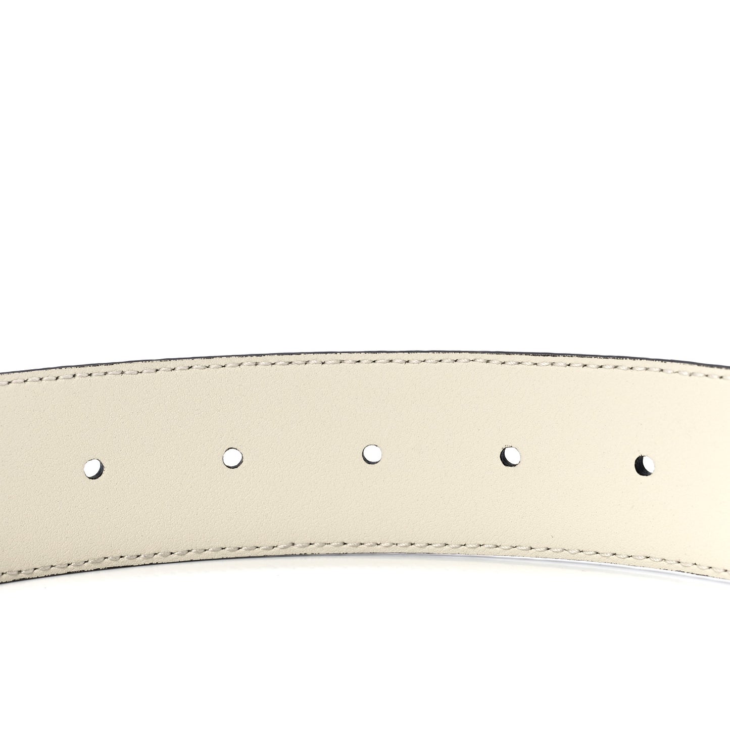 Guccissima Interlocking G 37mm Belt 85 34 Mystic White