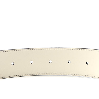 Gucci Guccissima Interlocking G 37mm Belt 85 34 Mystic White 3 of 5
