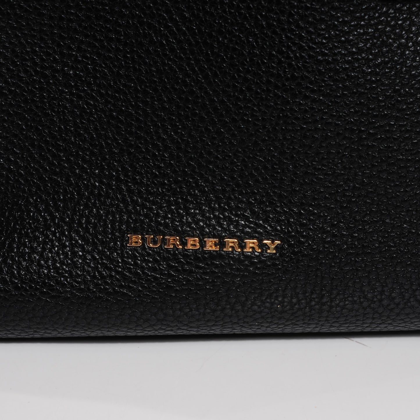 London Grainy Calfskin Medium Baynard Tote Black
