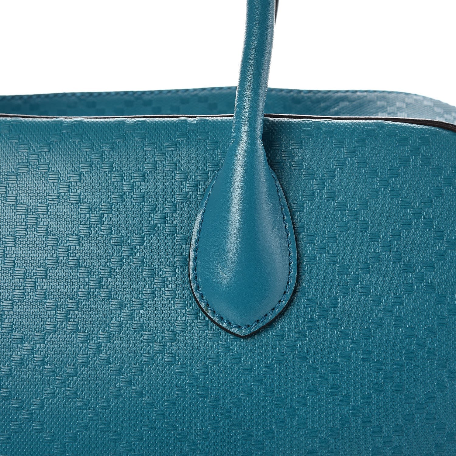 Gucci Calfskin Bright Diamante Top Handle Bag Deep Cobalt 14 of 21