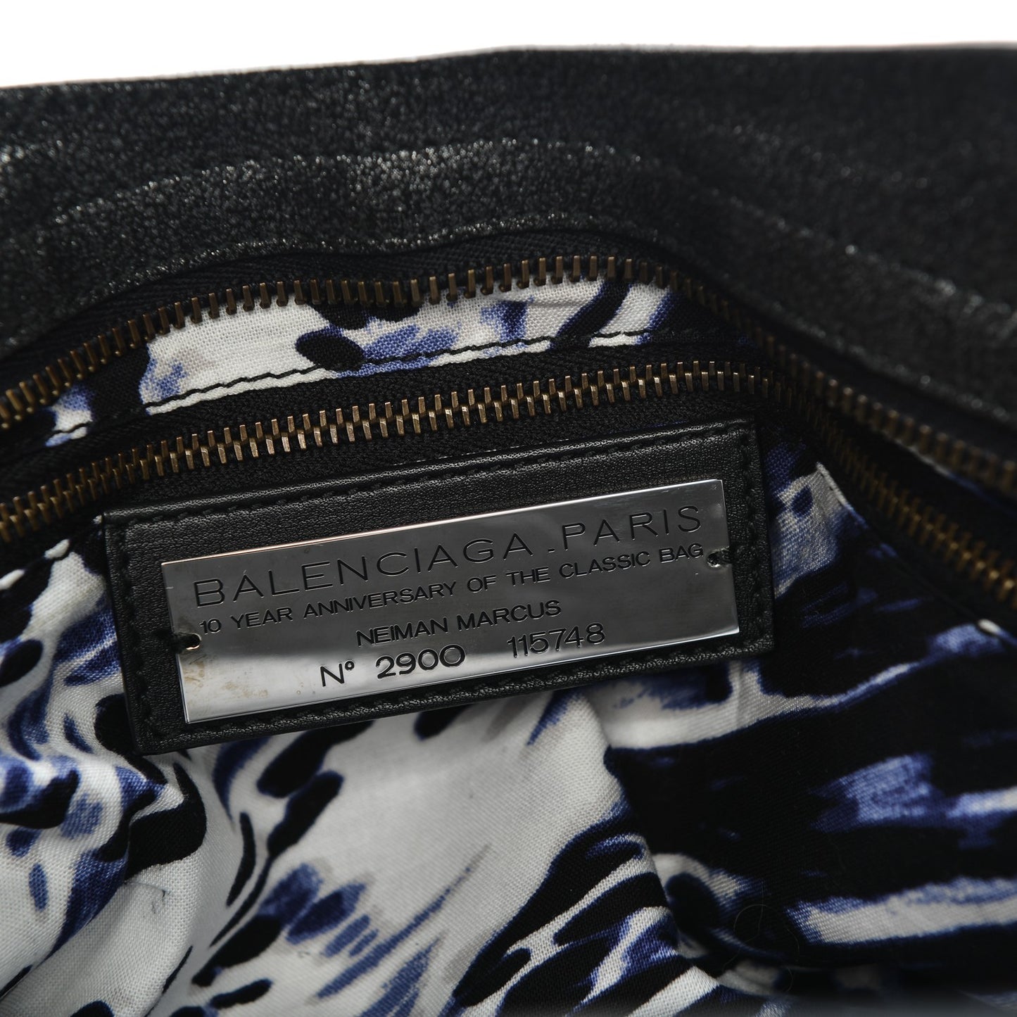 Metallic Craquele Classic Hardware City Black