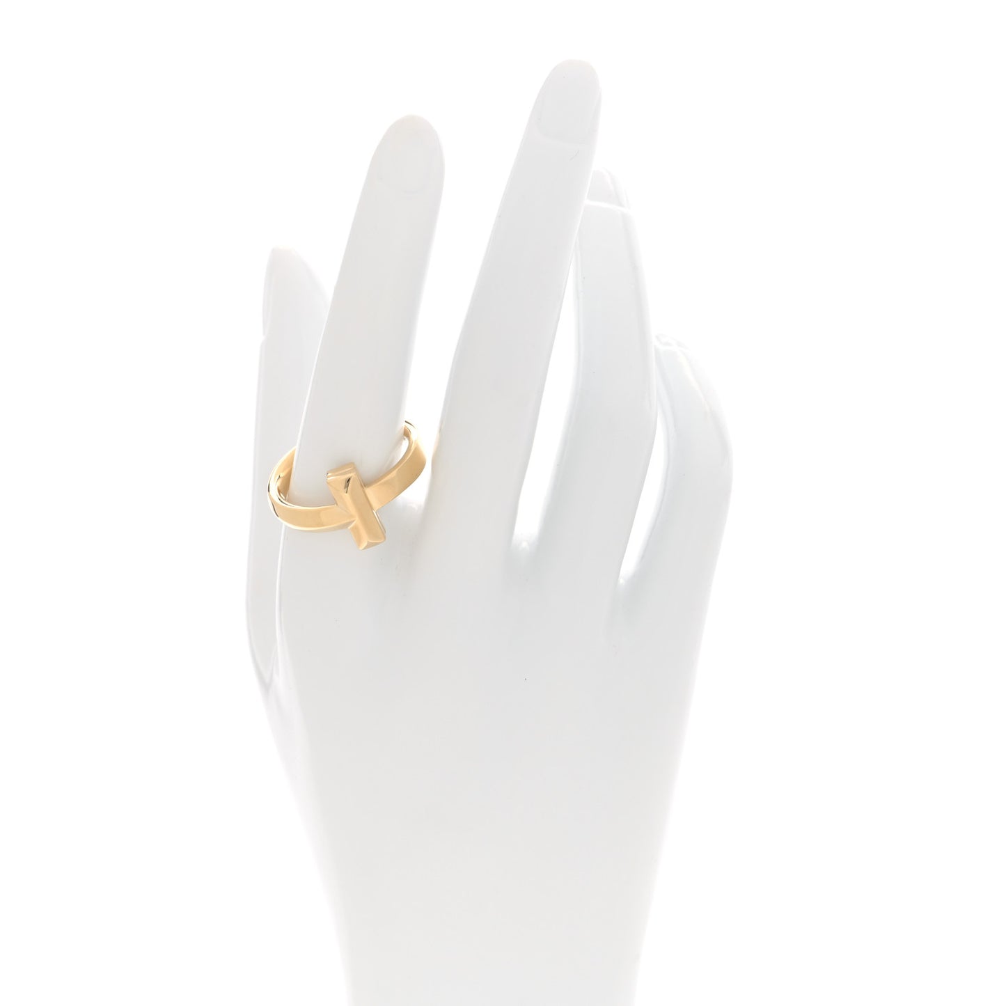 18K Yellow Gold 4.5mm T T1 Wide Ring 62 10