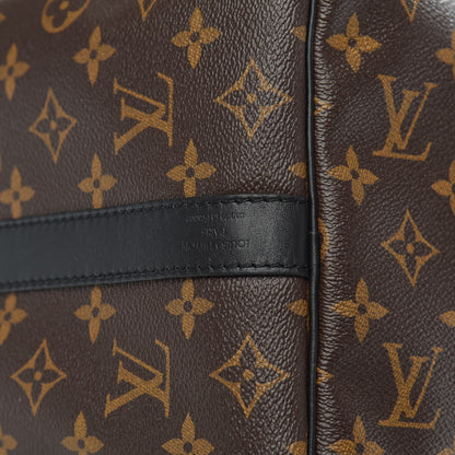 Louis Vuitton Monogram Macassar Keepall Bandouliere 45 8 of 12