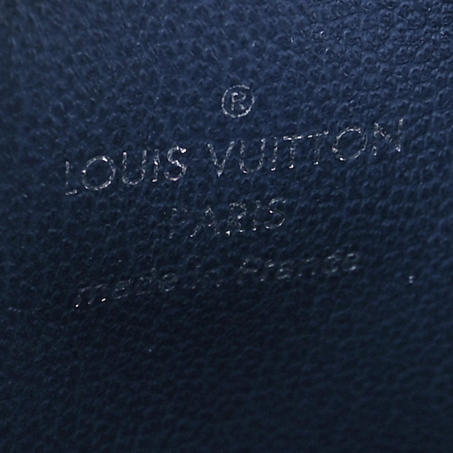 Lambskin Embossed Monogram Coussin PM Navy