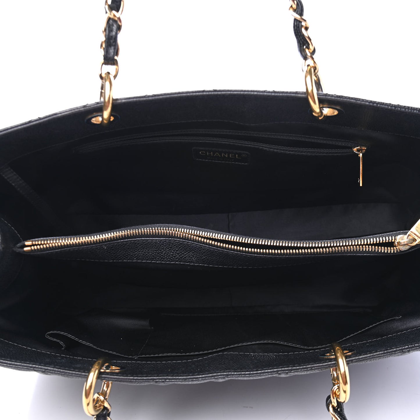 Caviar Quilted XL Grand Shopping Tote GST Black
