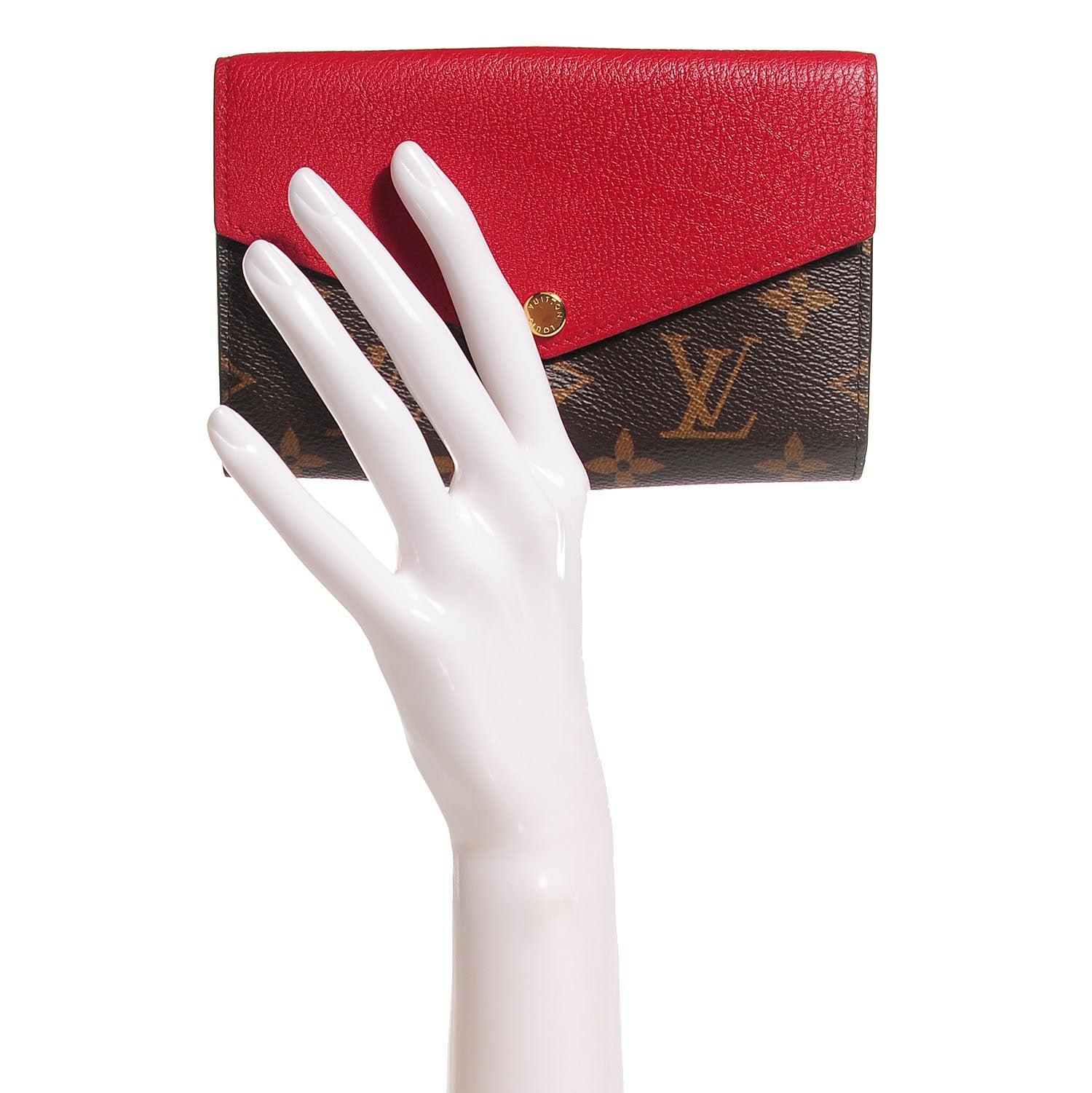 Louis Vuitton Monogram Pallas Compact Wallet Cherry 2 of 7