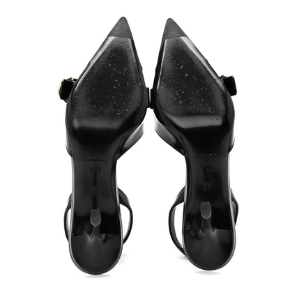 Givenchy Nappa Voyou Slingback 75mm Sandals 36.5 Black 6 of 9