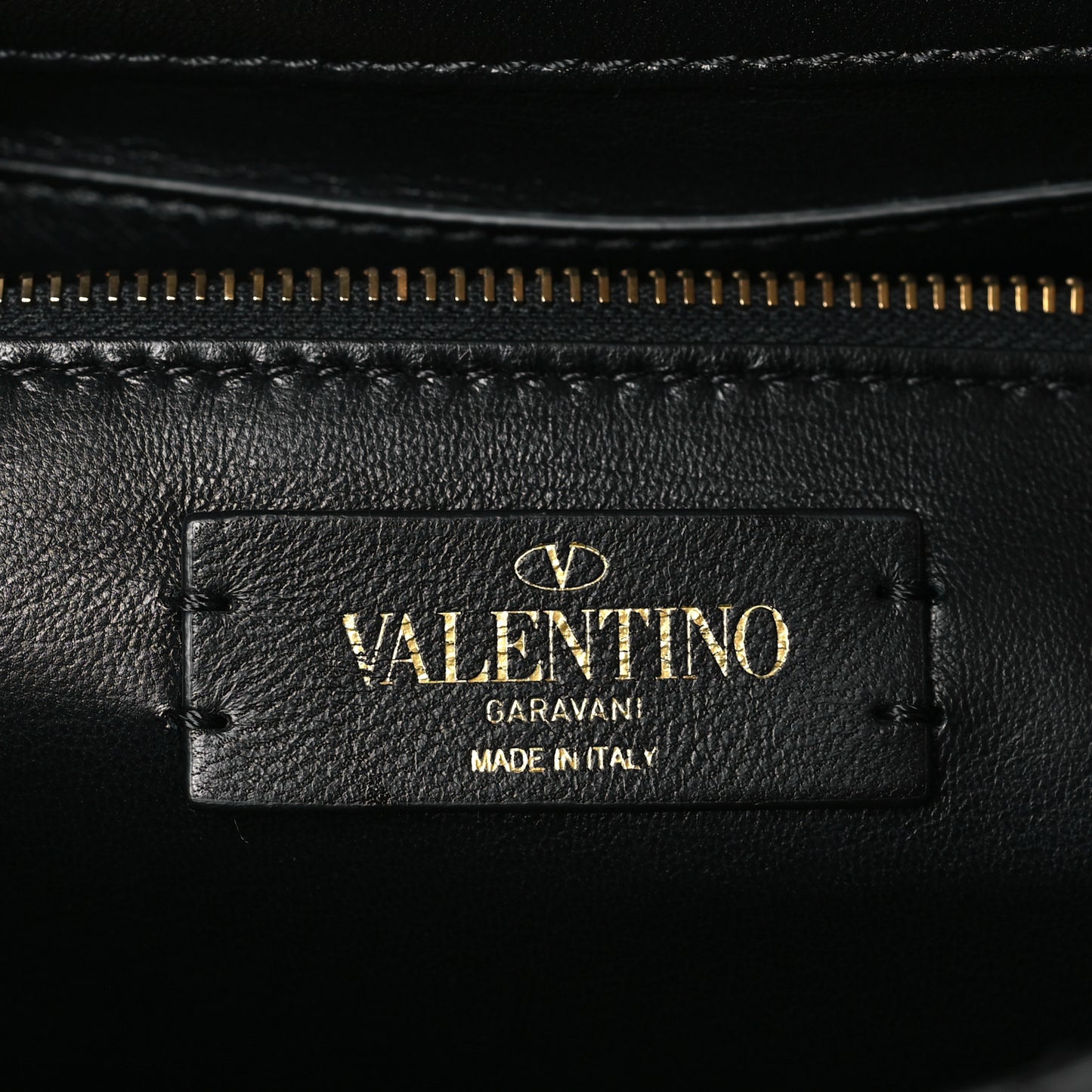 Nappa Large Roman Stud Shoulder Bag Black