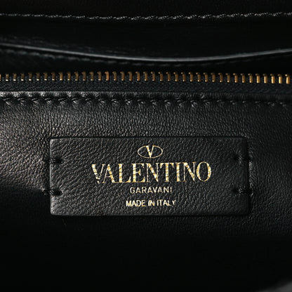 Valentino Garavani Nappa Large Roman Stud Shoulder Bag Black 6 of 8