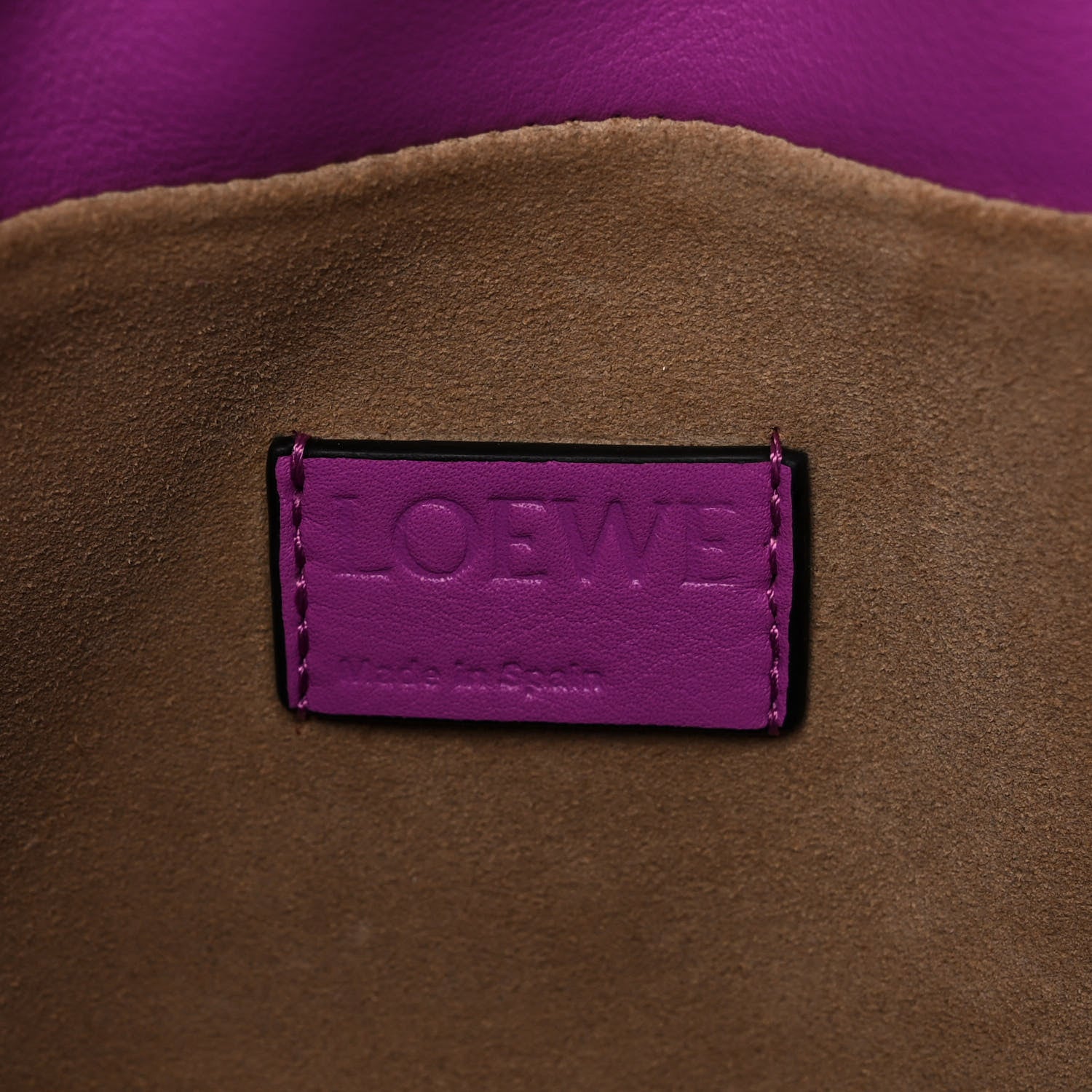 Loewe Nappa Flamenco Knot Clutch Bright Purple 6 of 10