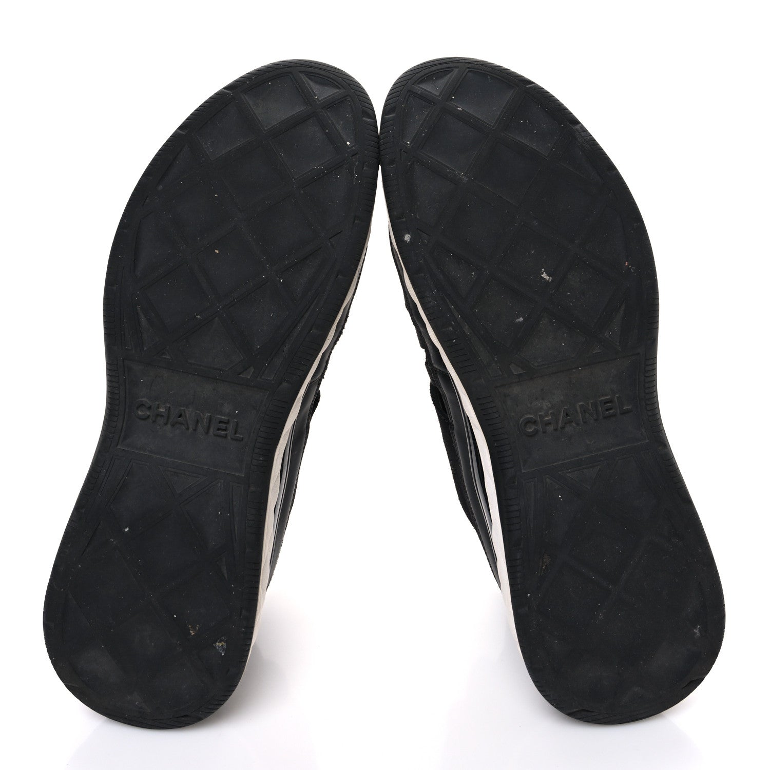 CHANEL シューズ　41サイズ　黒 Chanel Fabric Calfskin Suede CC Sneakers 41 Black 1795042