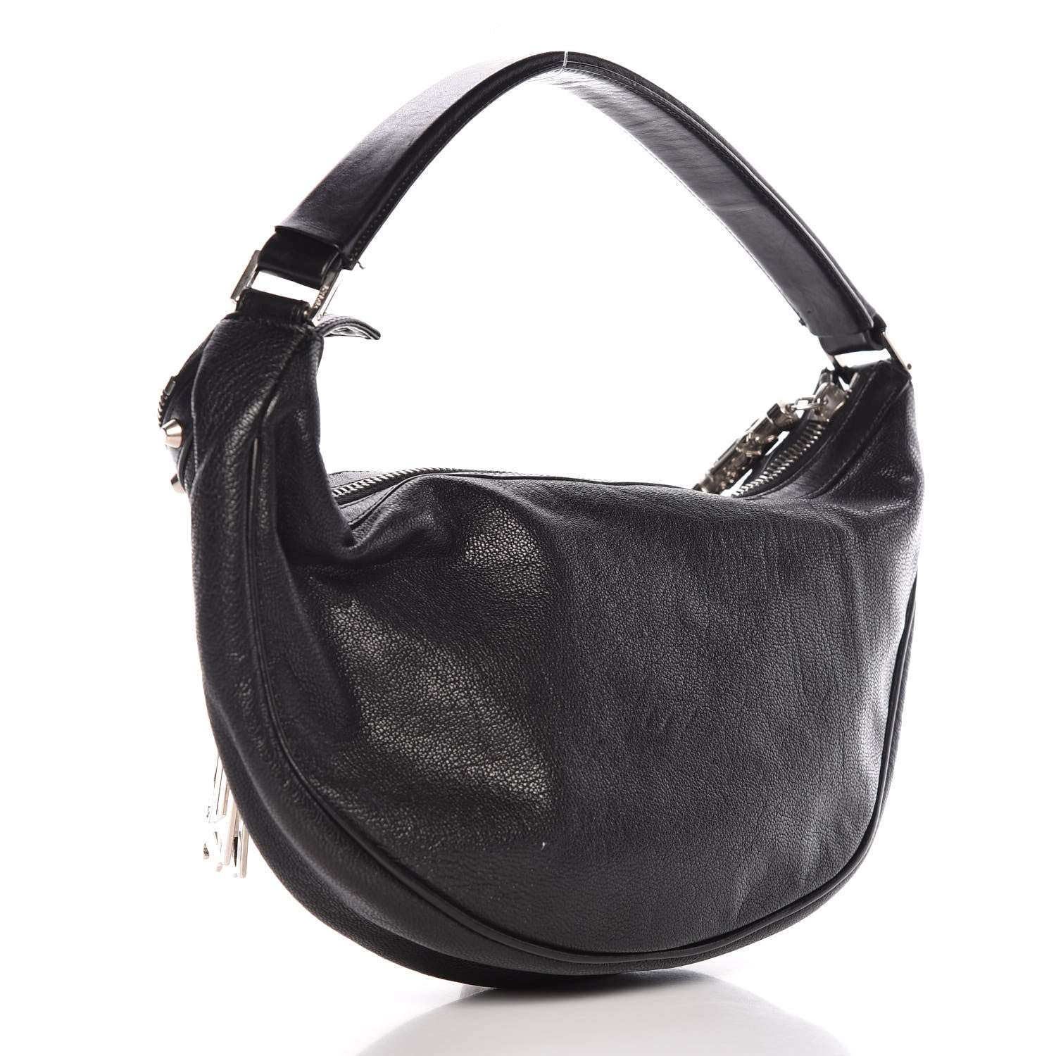 Versace Calfskin Mini Hobo Black 3 of 8