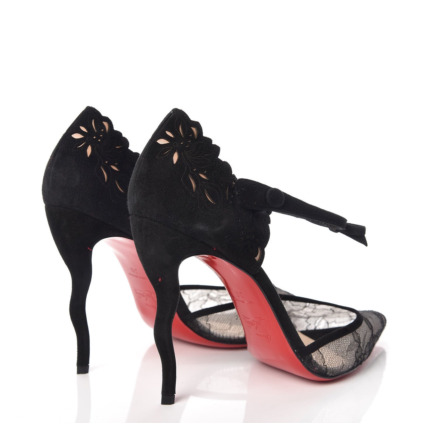 Veau Velours Lace Magicadiva 120 Pumps 39 Black