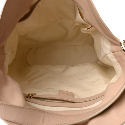 Versace Calfskin Greca Argyle Embossed Medusa Hobo 5 of 15