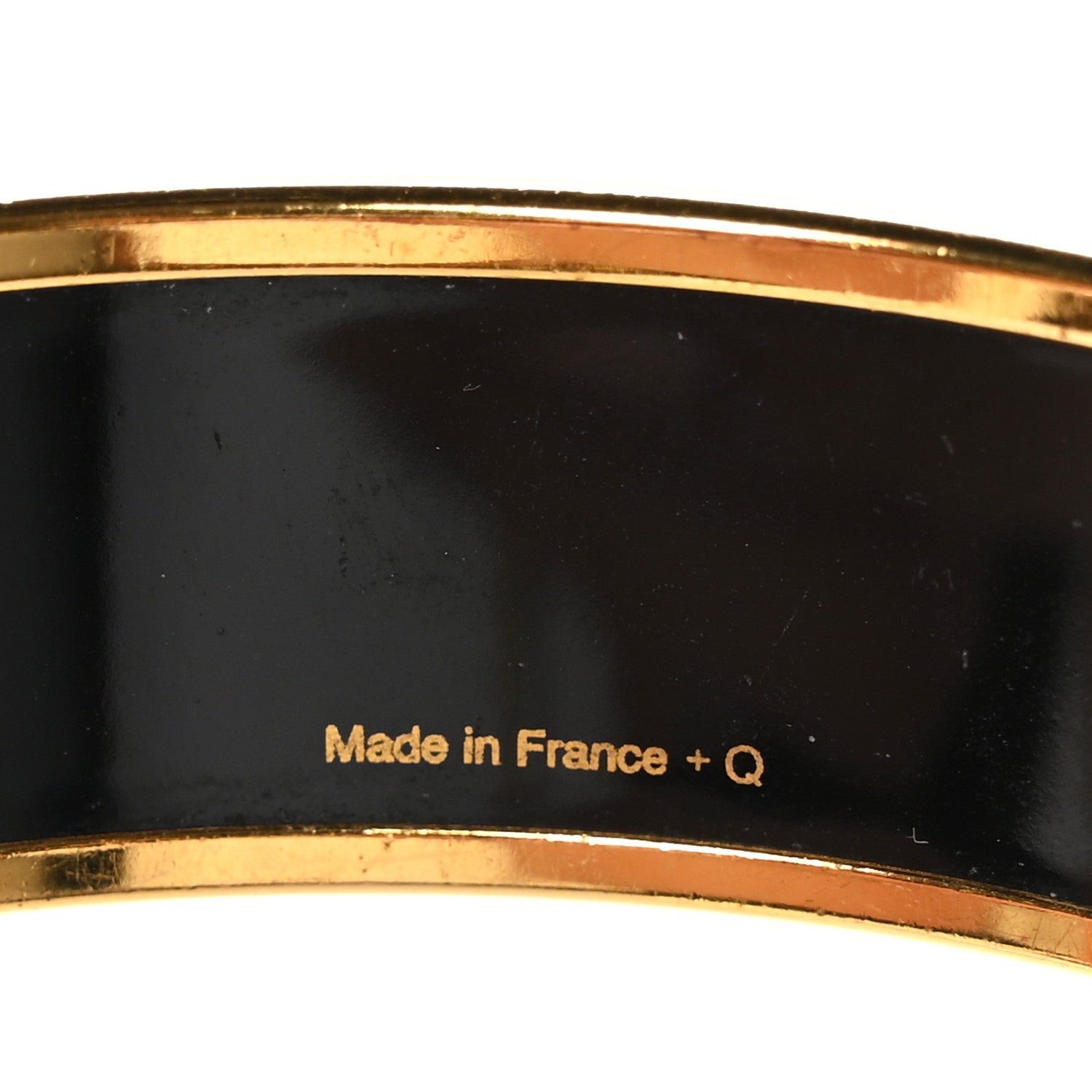 Hermes Enamel Printed Wide L'Arbre De Vie Bracelet 70 Orange 4 of 5