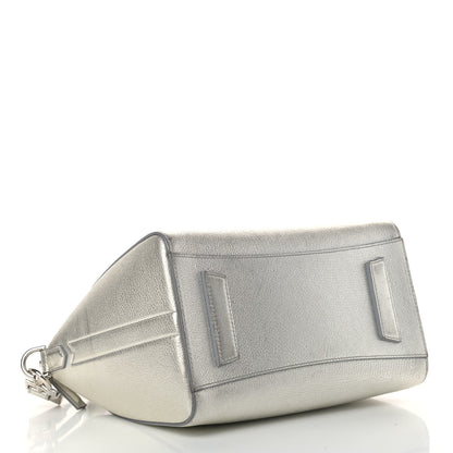 Givenchy Metallic Sugar Goatskin Small Antigona Silver 3 of 8
