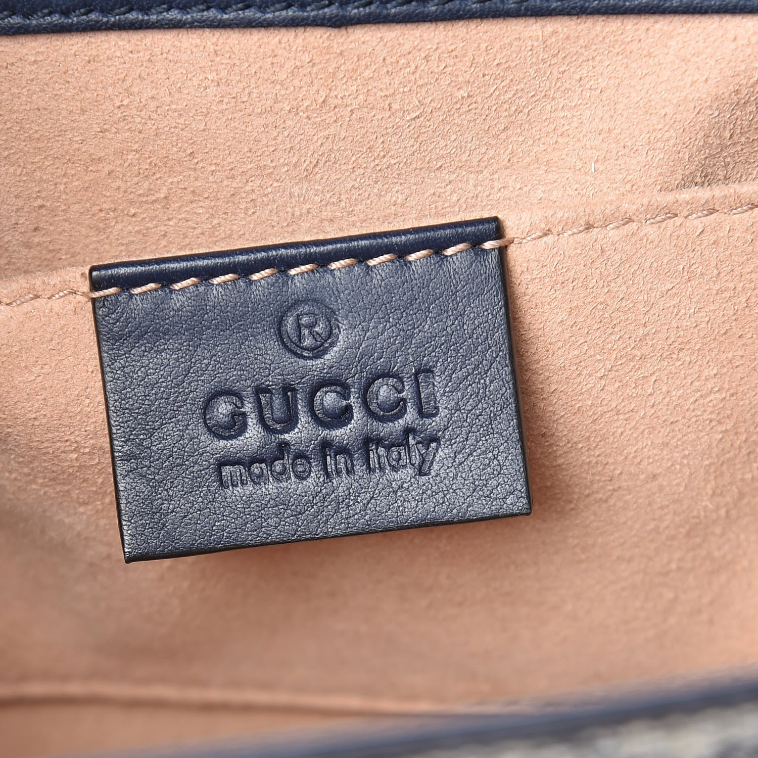Gucci GG Supreme Monogram Moon Calfskin Small Padlock Shoulder Bag Beige Blue Mystic White Hibiscus Red 7 of 14