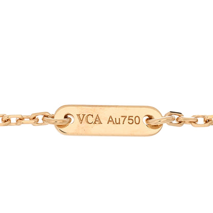Van Cleef & Arpels 18K Yellow Gold Mother of Pearl Sweet Alhambra Bracelet 3 of 4