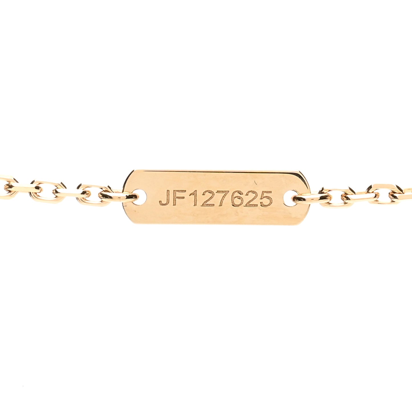 18K Yellow Gold Mother of Pearl Vintage Alhambra Pendant Necklace