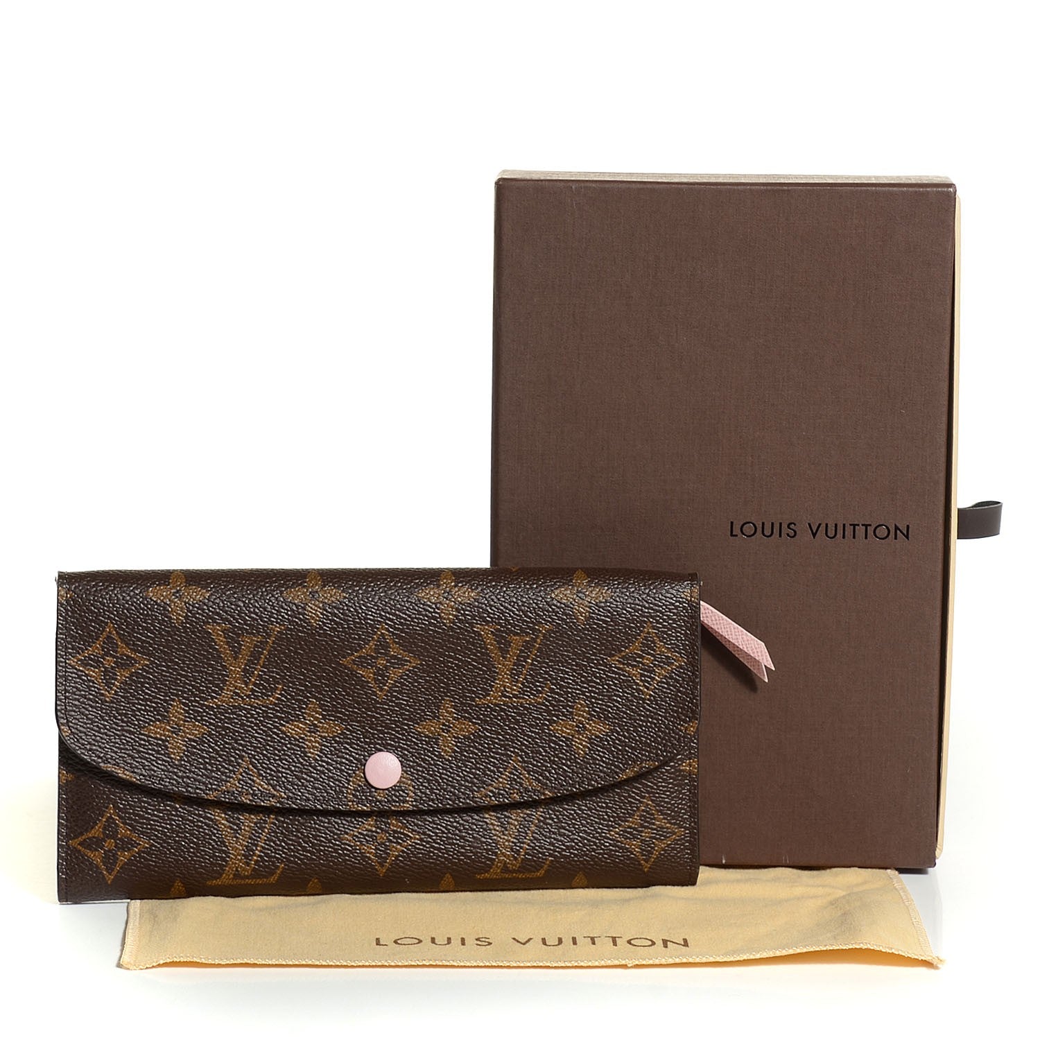Louis Vuitton Monogram Emilie Wallet Rose Ballerine 5 of 8