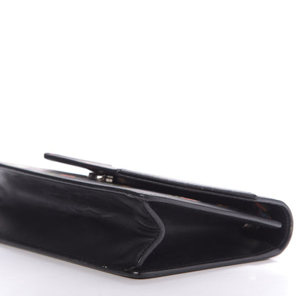 Saint Laurent Calfskin Prairie Flower Printed Mini Betty Black 7 of 12