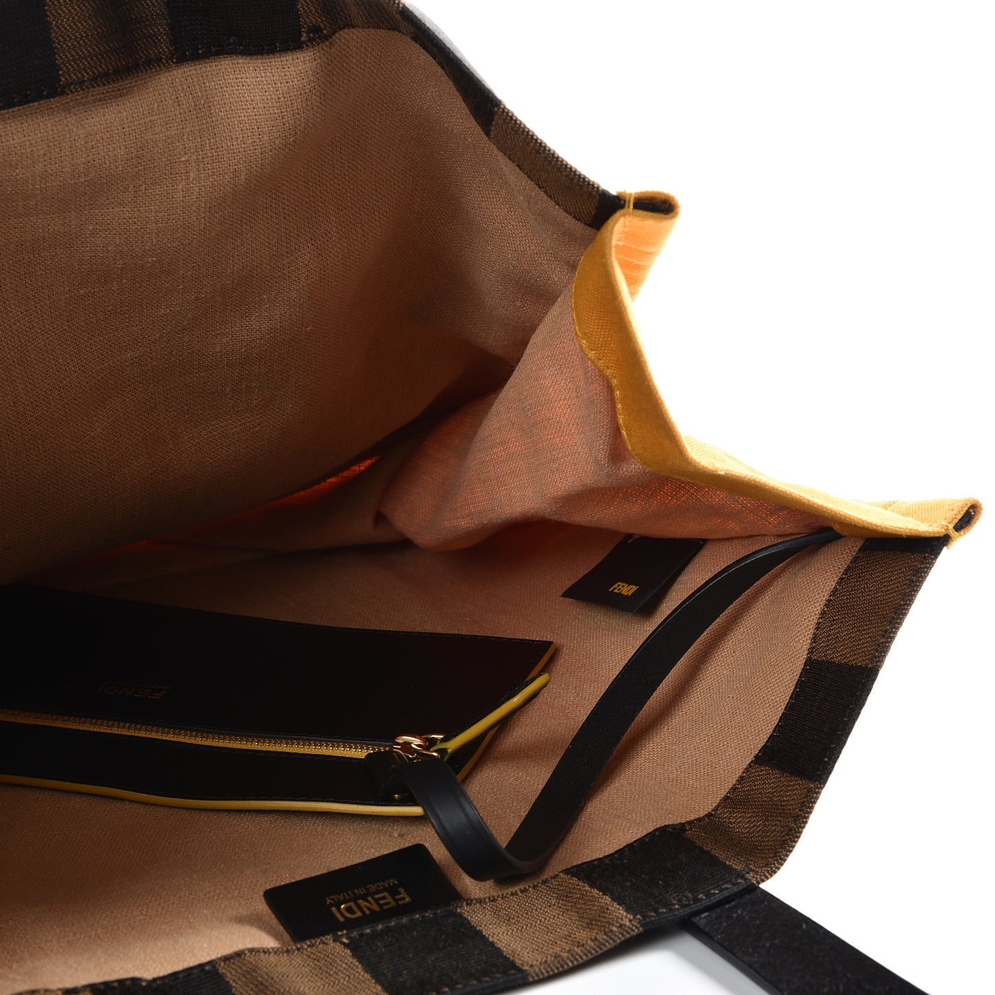 Canvas Pequin Small Shopping Tote Yellow