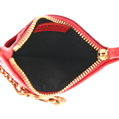 Versace Nappa Quilted Tribute Key Pouch Red 5 of 6