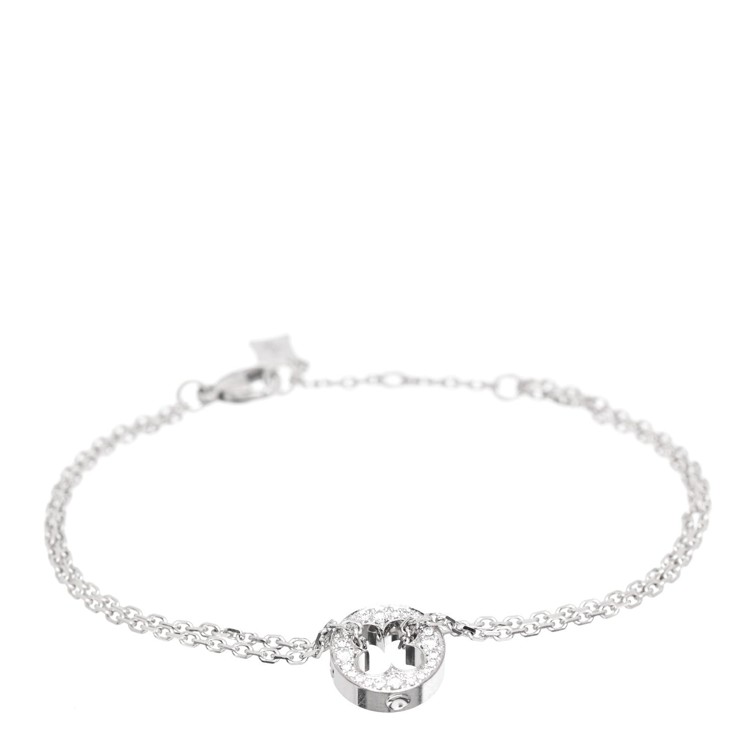 Louis Vuitton 18K White Gold Diamond Blossom BB Bracelet 1 of 4