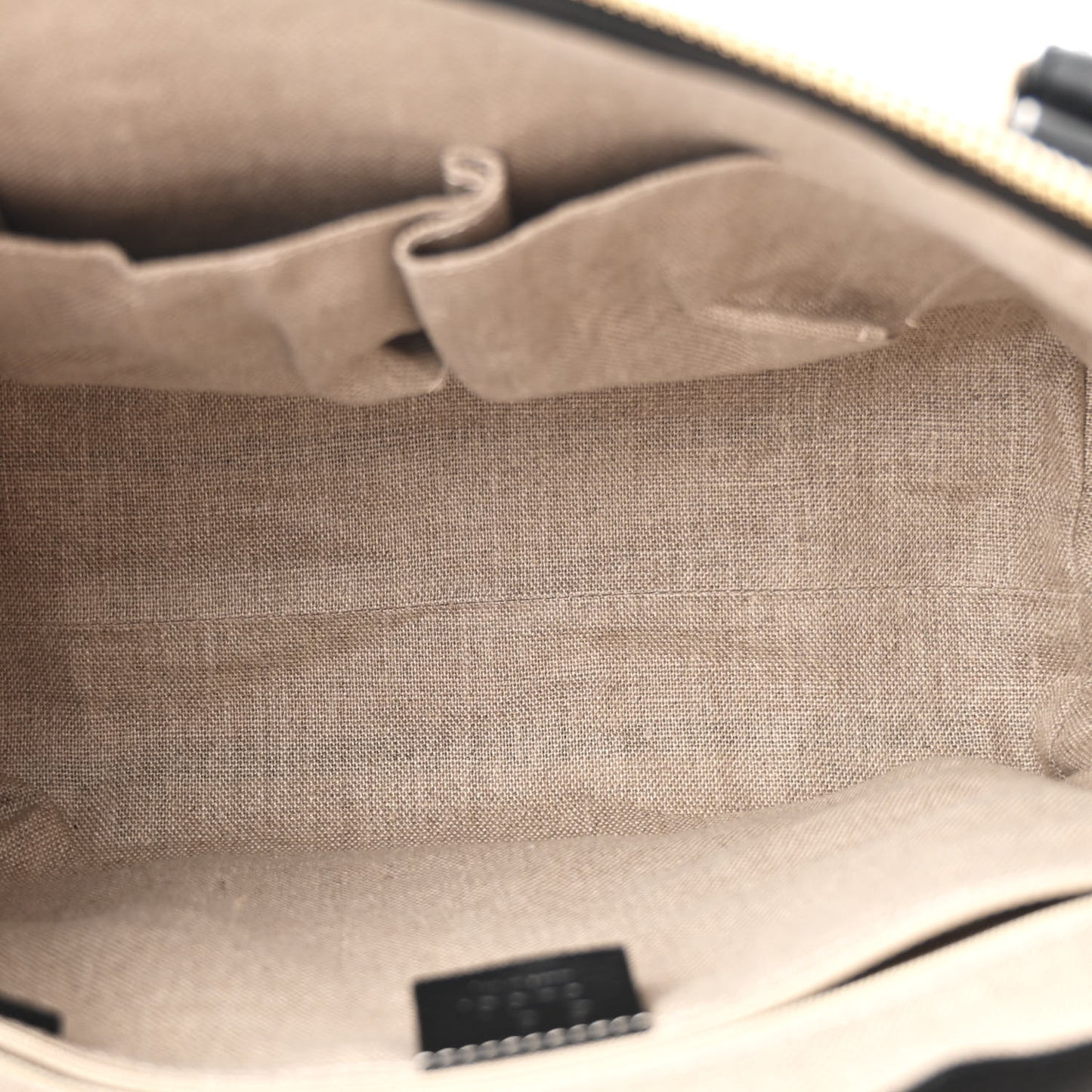 Soft Microguccissima Small Zippered Satchel Black