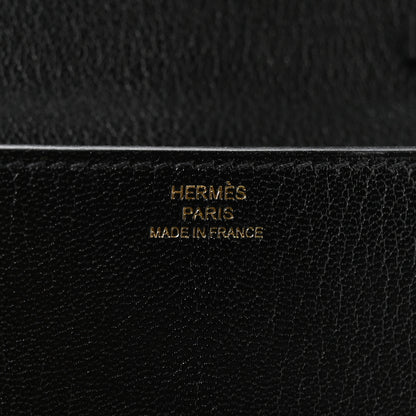 Hermes Chevre Chamkila Medor To Go Wallet  Black 6 of 11