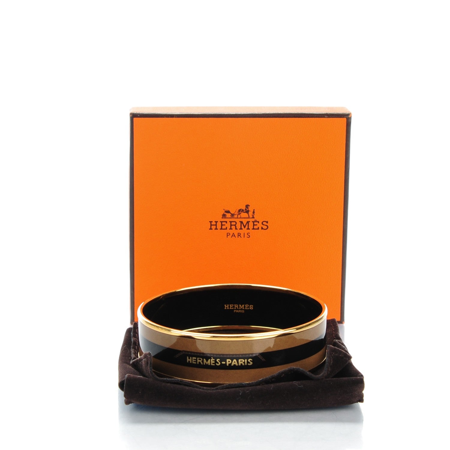 Hermes Enamel Printed Wide Sangles Bracelet 70 6 of 6