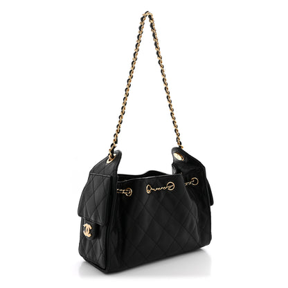 Chanel Caviar Quilted Mini Chanel 25 Handbag Black 2 of 10