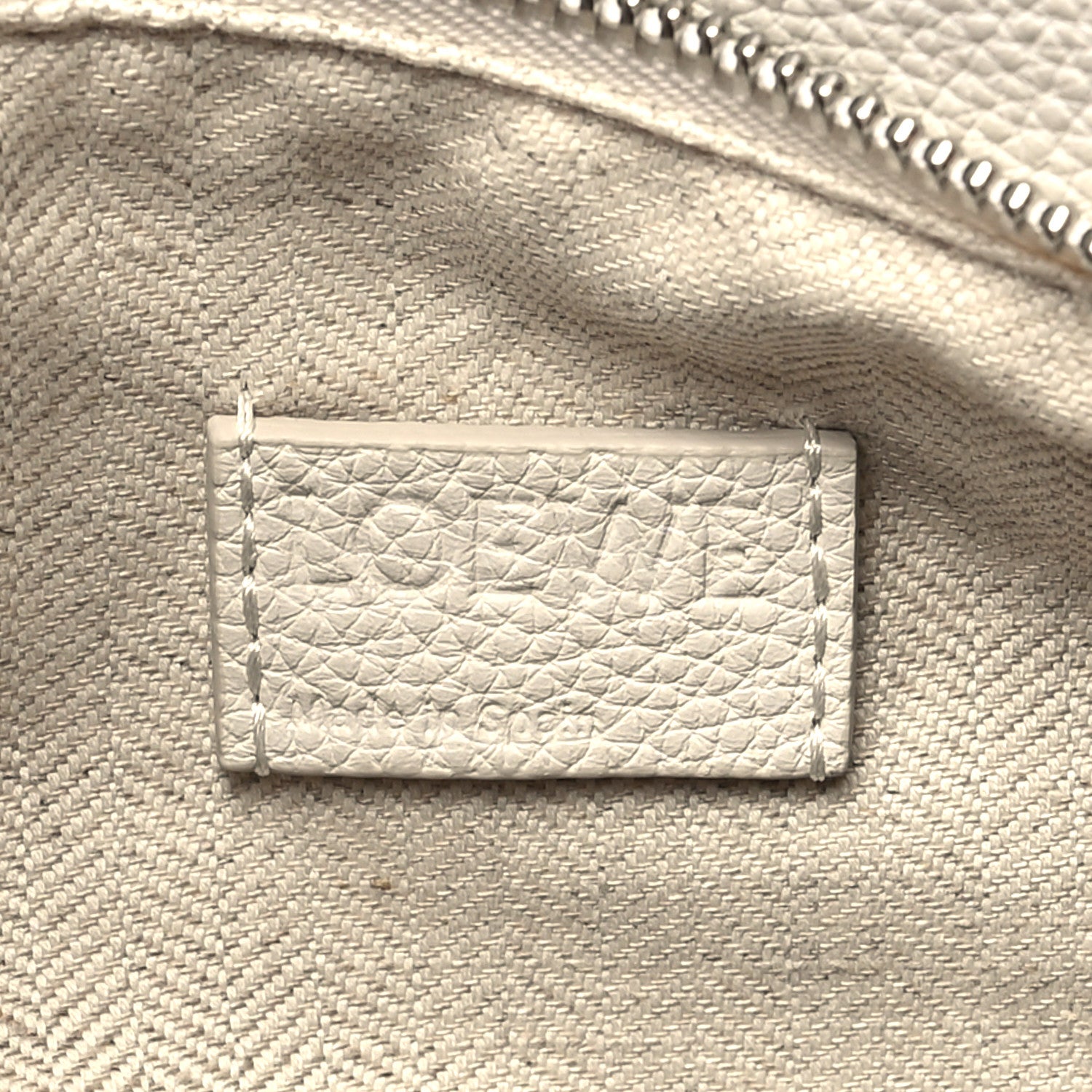 Loewe Soft Grained Calfskin Small Puzzle Edge Bag Soft White 6 of 9