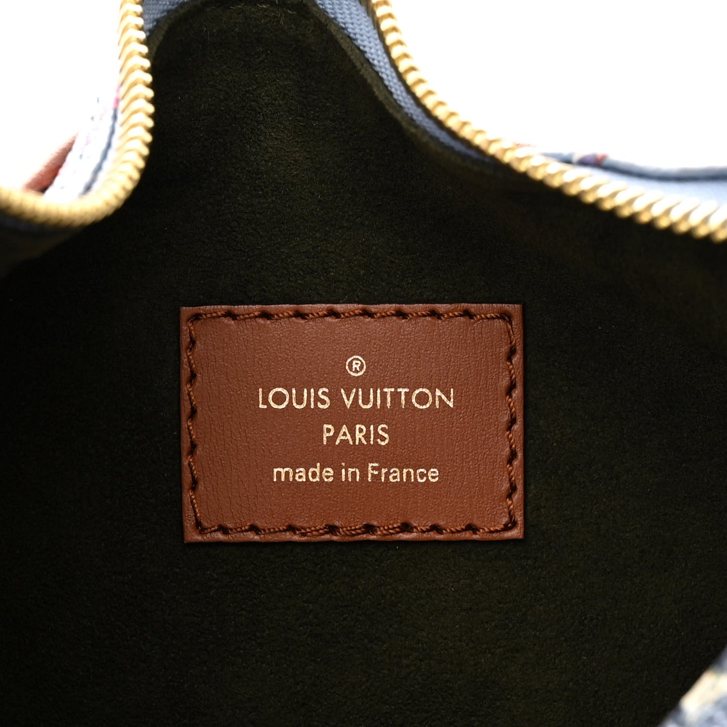 Metallic Monogram LV Garden Loop PM Blue